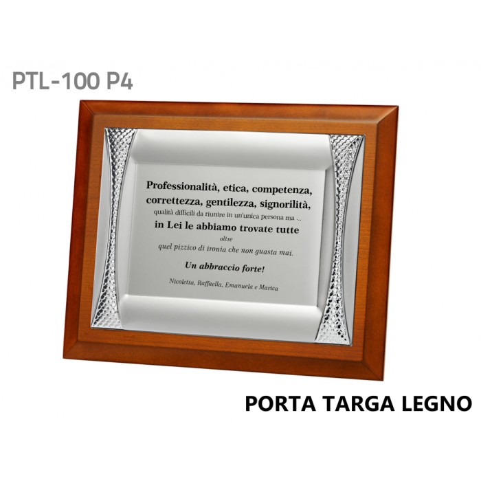 Porta targa legno