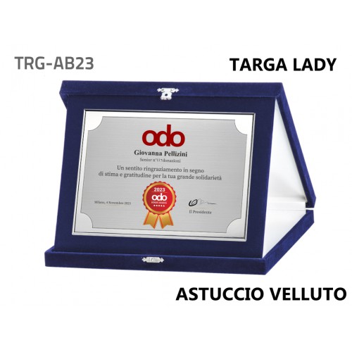 Targa Lady astuccio velluto