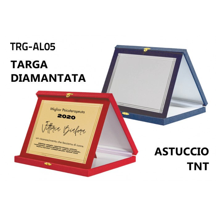 Targa diamantata astuccio TNT